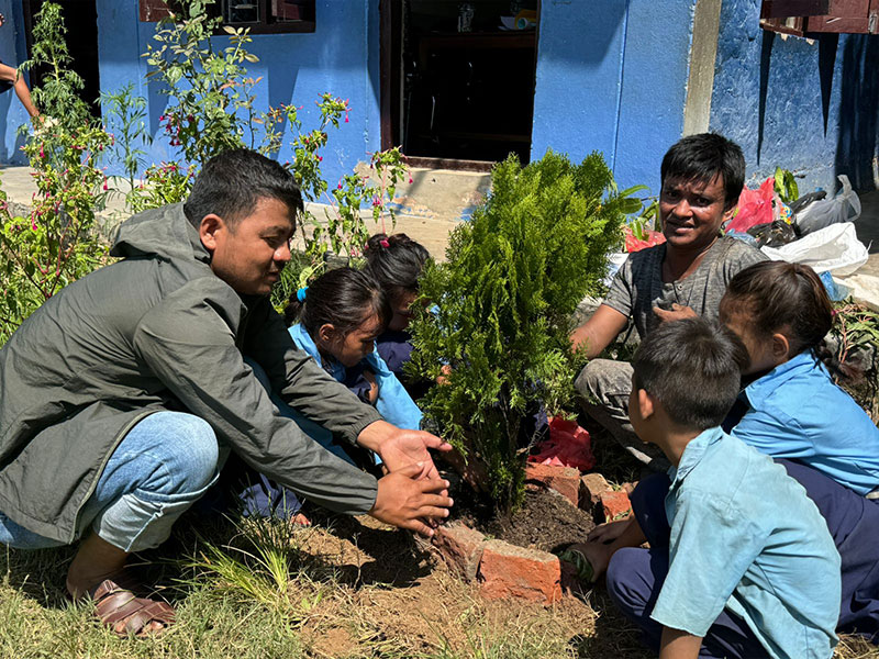Renovation of the Shree Dibya Jyoti Rastriya Primary School in RampurJharana, Nepal with accompanying capacity building
